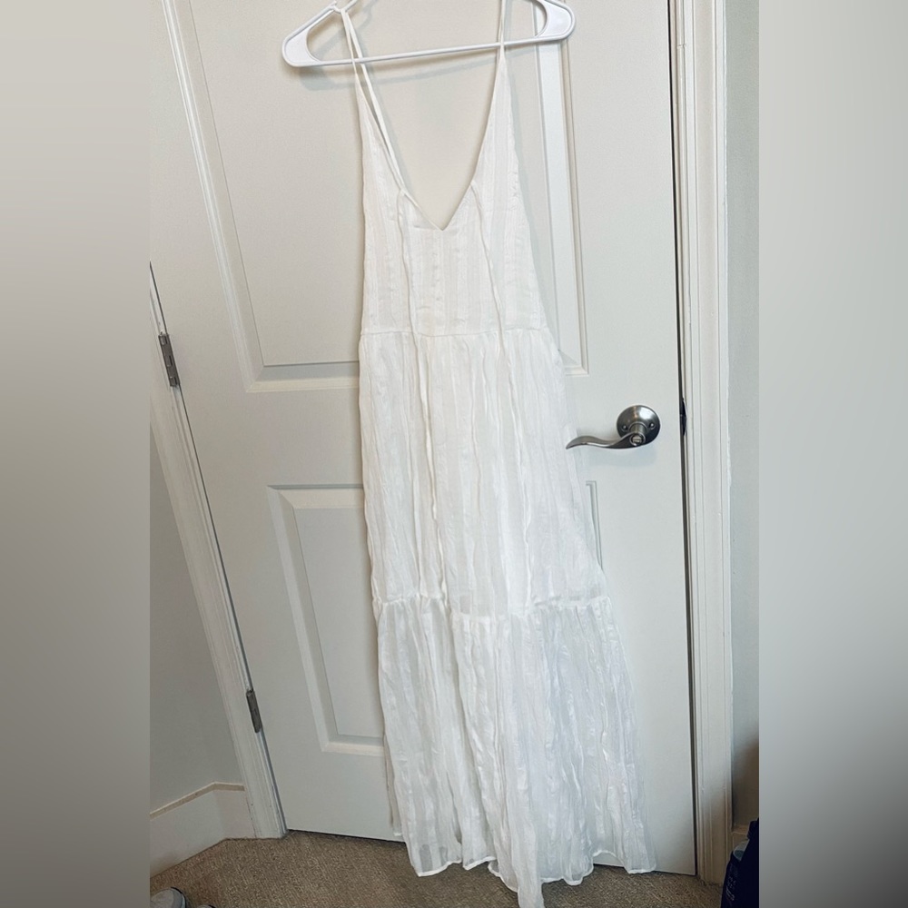Medium white maxi boho dress beach wedding